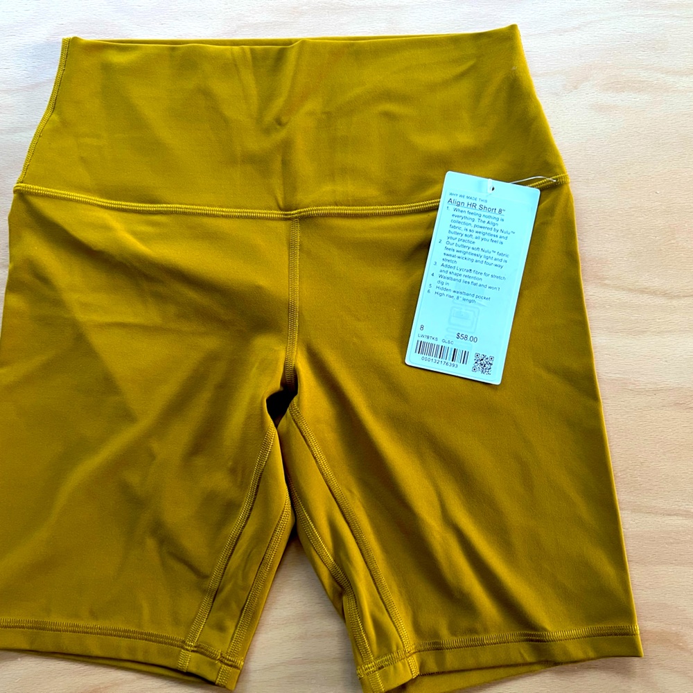 Lululemon Align shorts NWT